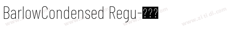 BarlowCondensed Regu字体转换